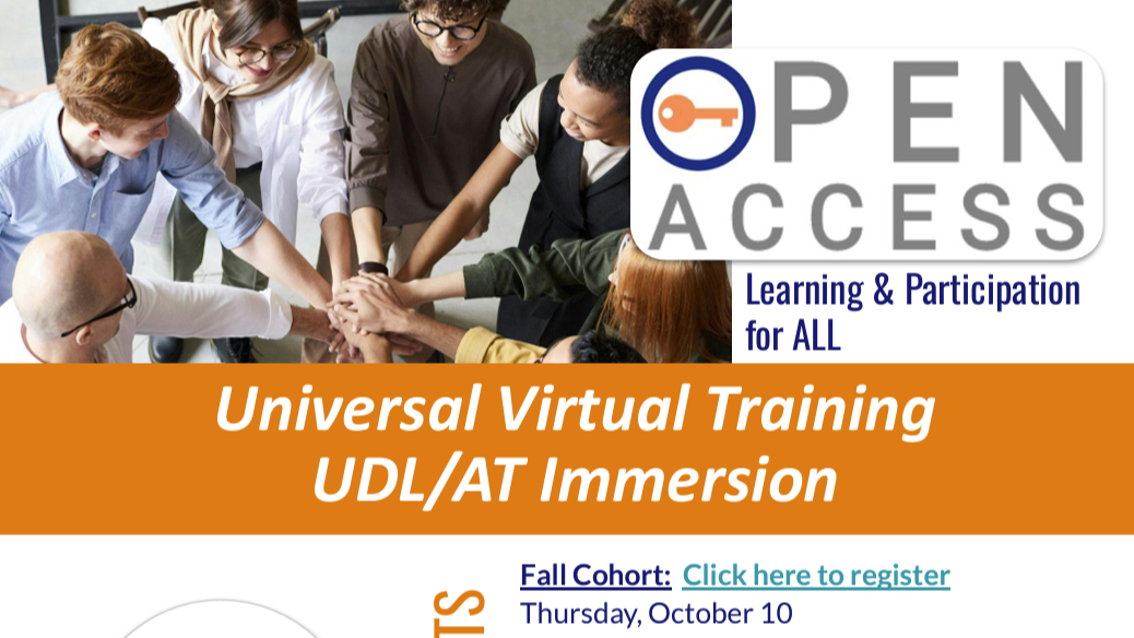 Open Access Universal Virtual Training UDL/AT Immersion