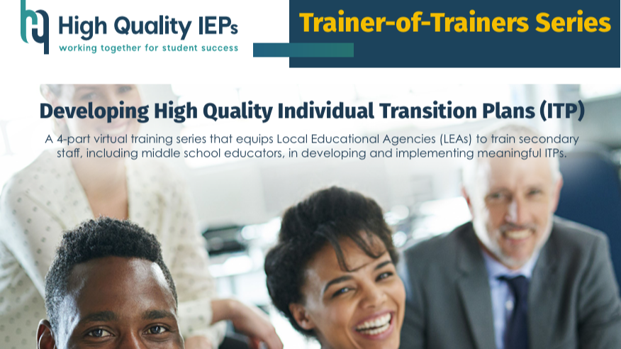 Trainer of trainers high quality transition plans flyer